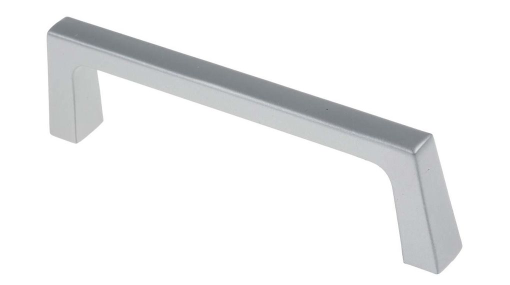 Handtag, M6, 110.5mm, Aluminium, Silver, Paket med 2 delar